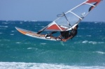 Windsurfing wave jumps
