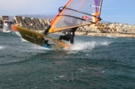 Windsurfing with TWS Tenerife Windsurfing Solution at Playa Sur in El Medano 10-12-2014