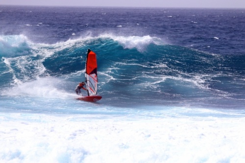 XXL Wave windsurfing at Alcala Tenerife 23-02-2019