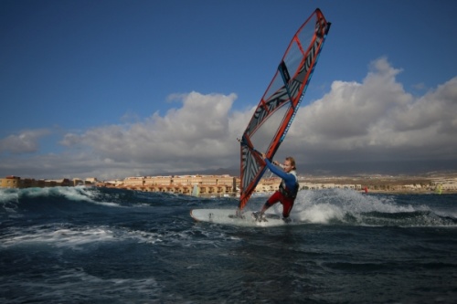 Sunday windsurfing at El Cabezo in El Medano 08-12-2019