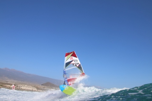 Wave sailing at El Cabezo in El Medano 18-02-2015