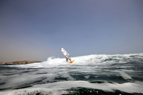 Wave windsurfing at El Cabezo in El Medano 07-09-2017