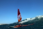 Wave windsurfing at El Cabezo in El Medano Tenerife 03-02-2019
