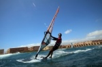 Windsurfing and kitesurfing at El Cabezo in El Medano Tenerife 16-09-2016