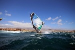 Windsurfing and kitesurfing at El Cabezo in El Medano Tenerife 16-09-2016