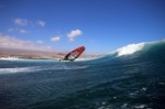 Windsurfing and kitesurfing at El Cabezo in El Medano Tenerife 16-09-2016