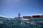 Windsurfing and kitesurfing at El Cabezo in El Medano Tenerife 16-09-2016