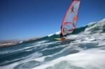 Windsurfing and kitesurfing at El Cabezo in El Medano Tenerife 16-09-2016