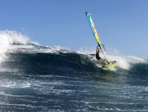 Windsurfing at El Cabezo in El Medano Tenerife 29-10-2013